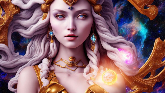 Donna nell'Universo foto da &copy;Pixabay