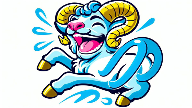 Numero 19 della Smorfia napoletana, 'a resata per il Capricorno. &copy; Immagine creata con Dall-E