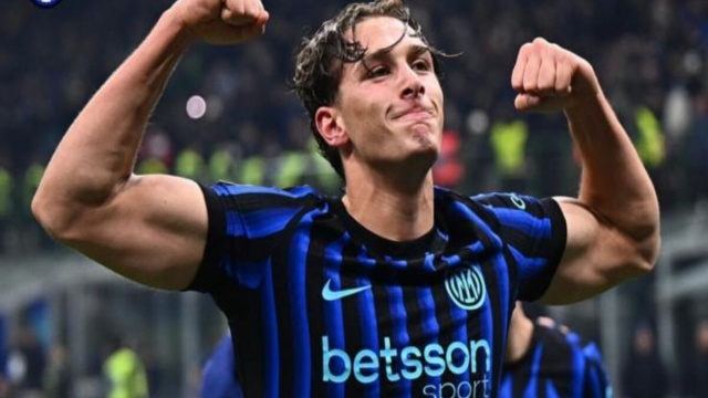 Francesco Pio Esposito (20) attaccante dell'Inter: gi&agrave; perno dell'attacco nerazzurro. (Foto: profilo Instagram ufficiale Francesco Pio Esposito)