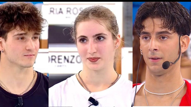 In foto Simone, Giulia e Alex ad Amici &copy; Mediaset