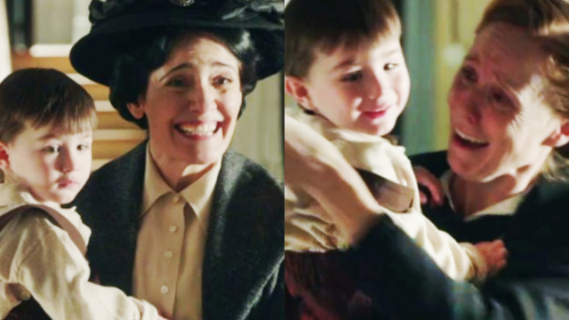 Ana, Pia e Dieguito in scena © La Promessa