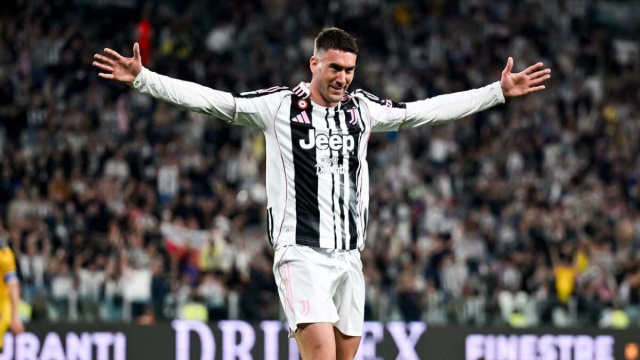 Dusan Vlahovic, attaccante della Juventus. Foto &copy; Juventus FC