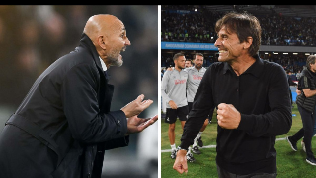 Luciano Spalletti, allenatore della Juventus. Foto &copy; Juventus. Antonio Conte, allenatore del Napoli. Foto &copy; Napoli