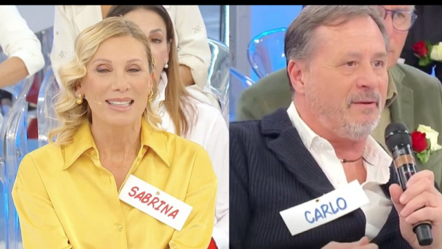 Sabrina Zago e Carlo &copy; Canale 5.