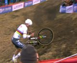 Mathieu Van der Poel a Maasmechelen - &copy; Screenshot Eurosport