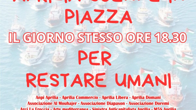 GLOBAL SUMUD FLOTILLA, L'INZIATIVA PER LA PACE AD APRILIA &copy; Creative Commons