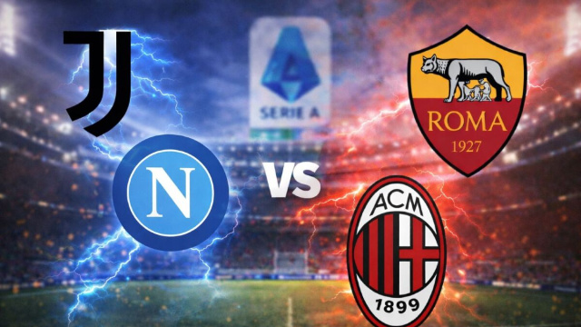 juventus-Napoli e Roma-Milan. Foto &copy; IA