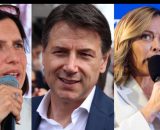 Elly Schlein, Giuseppe Conte e Giorgia Meloni (&copy; Facebook)