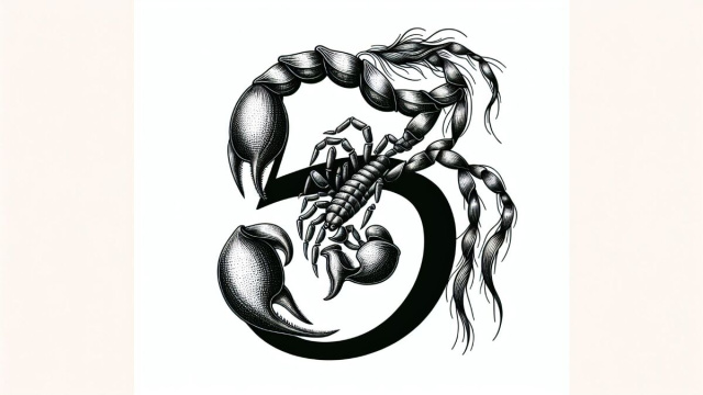 Numero 59 della Smorfia napoletana, 'e pile, per lo Scorpione. &copy; Immagine creata con Dall-E