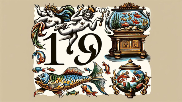 Numero 19 della Smorfia napoletana, 'a resata, Acquario. &copy; Immagine creata con Dall-E