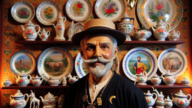 Numero 31 della Smorfia napoletana, 'o padrone 'e casa. &copy; Immagine creata con Dall-E