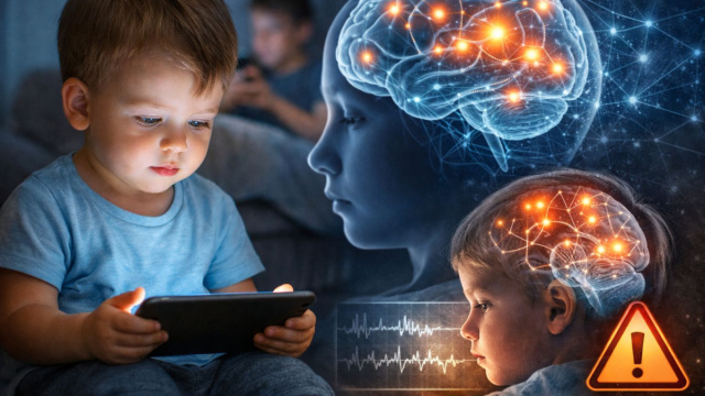 Schermi prima dei 2 anni, cambiamenti cerebrali e ansia in adolescenza.