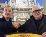 Sticchi Damiani e Corvino @ foto pagina Facebook U.S. Lecce