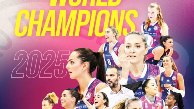 La Savino Del Bene Volley campione del Mondo per club (instagram).