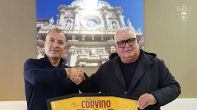 Sticchi Damiani e Corvino @ foto pagina Facebook U.S. Lecce