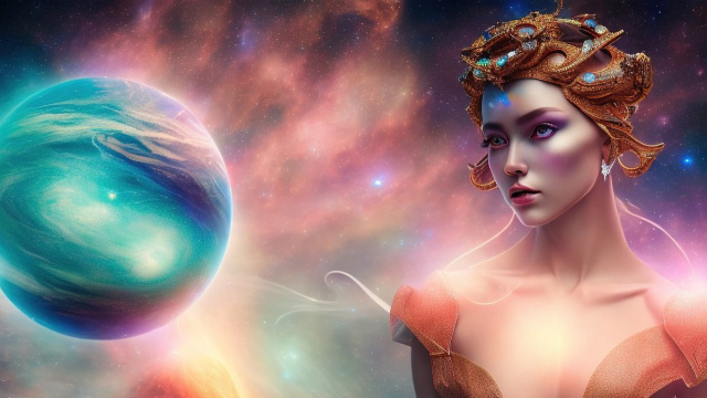 Dea che osserva un pianeta &copy; Immagine Pixabay