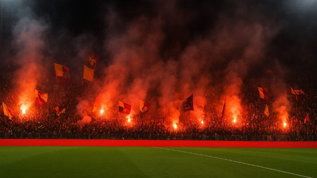 Tifosi allo stadio @ immagine I.A.