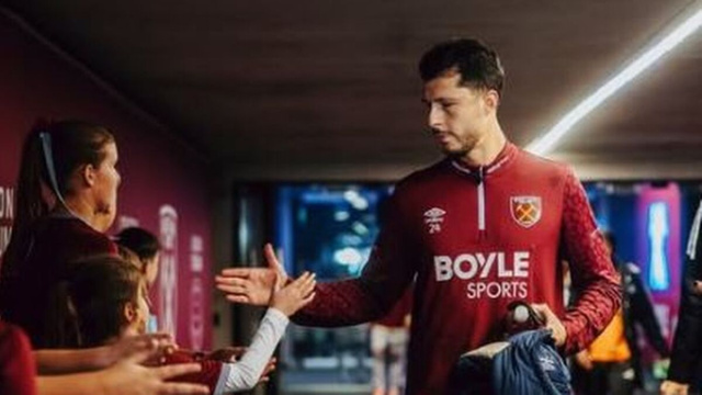 Guido Rodriguez con la maglia del West Ham - &copy; Instagram guiido_rodriguez