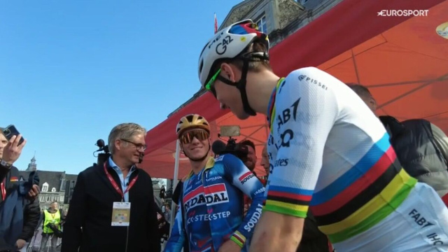 Remco Evenepoel e Tadej Pogacar - &copy; Screenshot Eurosport