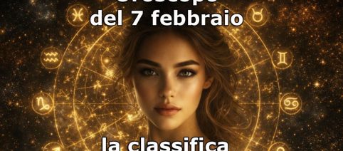 L'oroscopo di sabato 7 febbraio 2026 con classifica: Gemelli leader, sua la 1^ posizione