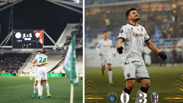 Calcio, Roma e Bologna (Instagram).