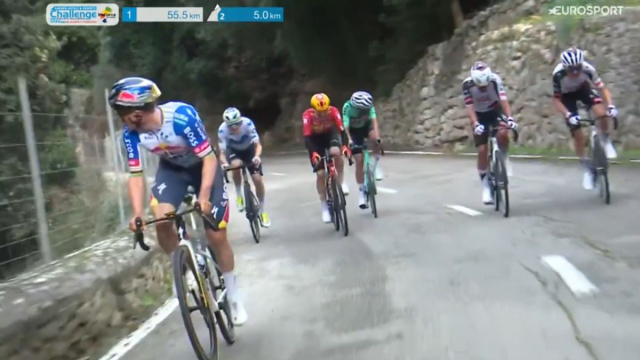 Remco Evenepoel al Trofeo Serra de Tramuntana - &copy; Screenshot Eurosport