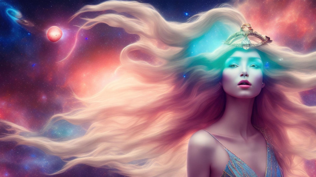 Dea con i capelli lunghi &copy; Immagine Pixabay