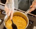 Risotto allo zafferano, mortadella, funghi e pistacchio di San Gimignano, un ottimo primo