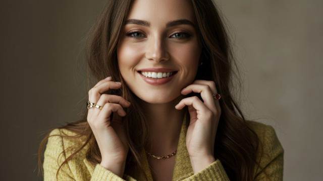 Donna sorridente e sguardo felice - &copy; Pixabay.