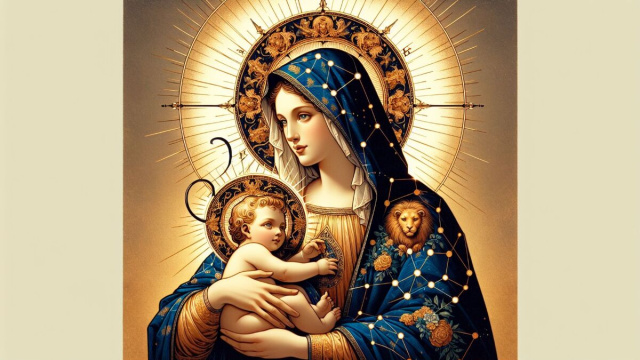 Numero 8 della Smorfia napoletana, 'a Maronna. &copy; Immagine creata con Dall-E