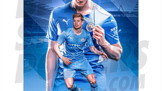 Be The Star Posters Poster Man City FC Kevin De Bruyne Action 21 ... &copy; Creative Commons