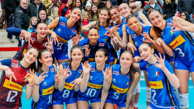 Nazionale italiana di pallavolo &copy; Pagina Facebook ufficiale della Federazione Italiana Pallavolo.