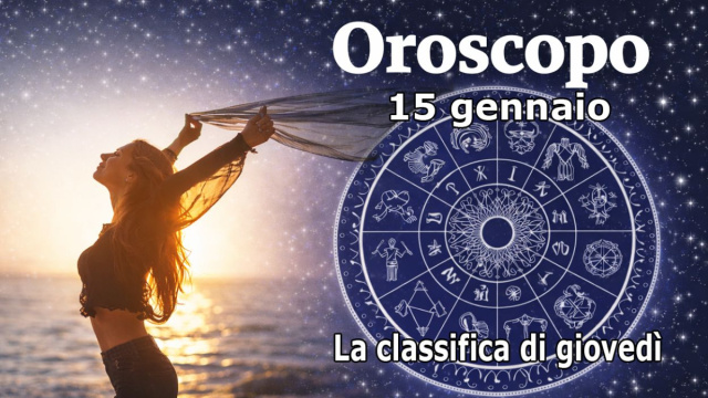 Locandina per l'oroscopo di gioved&igrave; 15 gennaio - &copy; Gemini IA.