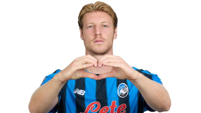 Marco Brescianini con la maglia dell'Atalanta.