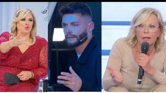 Tina Cipollari, Federico Cotugno e Maria De Filippi &copy; Canale 5.