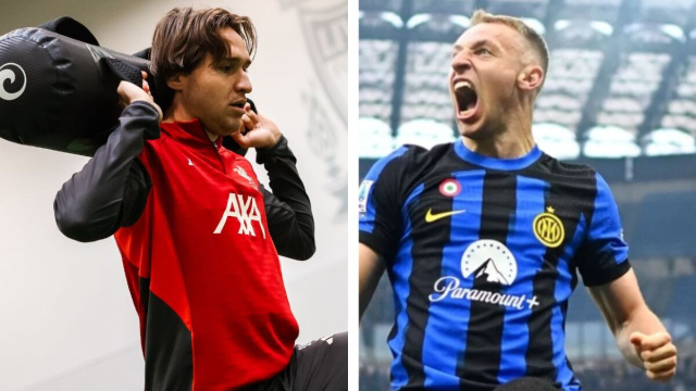 Federico Chiesa, attaccante del Liverpool. Foto &copy; Liverpool. Davide Frattesi, centrocampista dell'Inter. Foto &copy; Inter