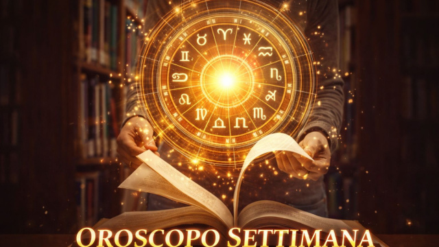 Locandina per l'oroscopo della settimana dal 12 al 18 gennaio 2026 &ndash; &copy; Copilot IA.