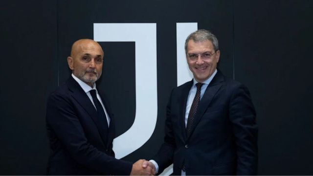 Luciano Spalletti e Damien Comolli. Foto &copy; Juventus