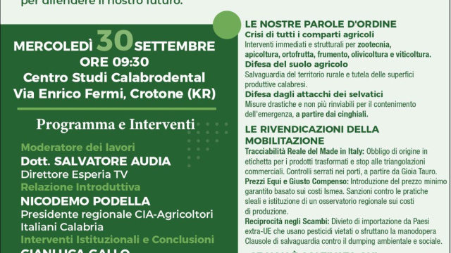 Agricoltura in Calabria: CIA proclama lo stato di agitazione ... &copy; Creative Commons