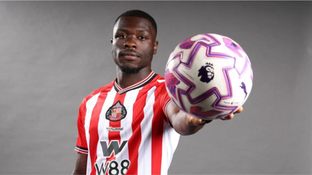 Brian Brobbey, attaccante del Sunderland. Foto &copy; Sunderland