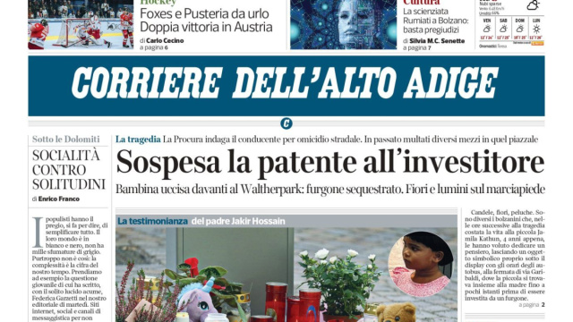 CORRIERE DELL'ALTO ADIGE" - RASSEGNA STAMPA / IN EDICOLA IL 01/10 ... &copy; Creative Commons