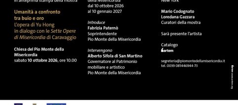 Yu Hong e Caravaggio: a Napoli un dialogo tra buio e oro
