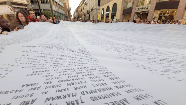 Anche a Novara il corteo Pro Palestina: oltre 200 persone e il ... &copy; Creative Commons