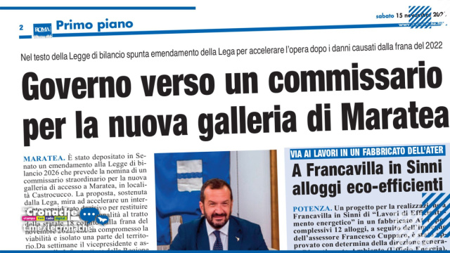 GOVERNO VERSO UN COMMISSARIO PER LA NUOVA GALLERIA DI MARATEA &copy; Creative Commons