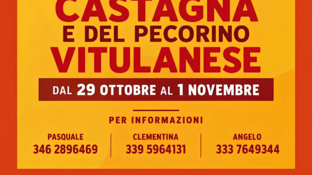 Sagra della castagna e del pecorino vitulanese 2026  TrovaSagre &copy; Creative Commons