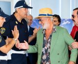 Guido e Mariella incontrano gli attori di Saudade do Sol