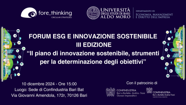 Forum ESG e Innovazione Sostenibile III Edizione &copy; Creative Commons