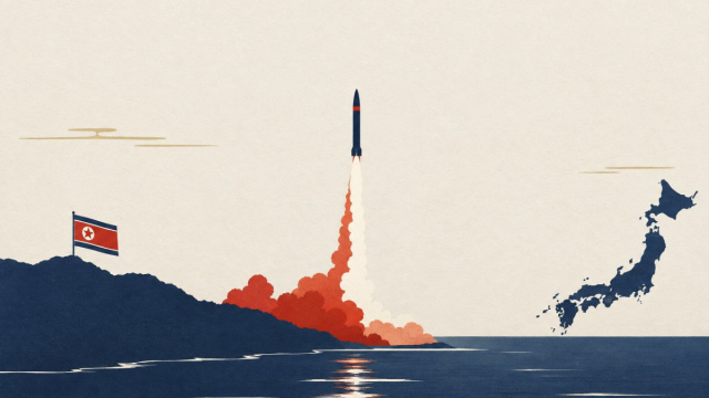 La Corea del Nord lancia missili balistici verso il Mar del Giappone &copy; Creative Commons