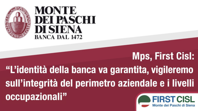 Mps, First Cisl: l'identit&agrave; della banca va garantita, vigileremo ... &copy; Creative Commons