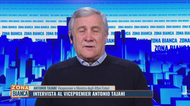 Zona Bianca: Le parole del vicepremier Antonio Tajani sull ... &copy; Creative Commons